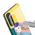 psychedelic chic back phone cover | glass case for oneplus nord ce 4