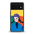 psychedelic chic back phone cover | glass case for google pixel 6 pro