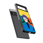 psychedelic chic back phone cover | glass case for google pixel 6 pro