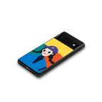 psychedelic chic back phone cover | glass case for Google Pixel 6A