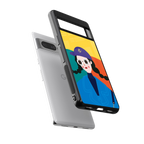 psychedelic chic back phone cover | glass case for google pixel 7 pro