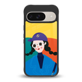 psychedelic chic back phone cover | glass case for google pixel 9