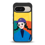psychedelic chic back phone cover | glass case for google pixel 9
