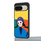 psychedelic chic back phone cover | glass case for google pixel 9