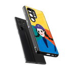 psychedelic chic back phone cover | glass case for samsung galaxy s25 ultra
