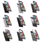 Durable Glass Back Mobile Case for iPhone, Samsung, OnePlus, Google Pixel, Redmi, Vivo, Oppo