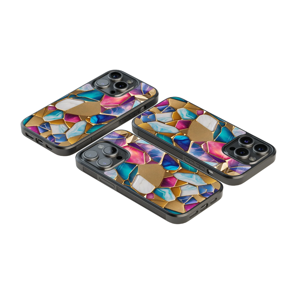 Luxury Glass Back Mobile Cover for iPhone, Samsung Galaxy, OnePlus, Pixel, Redmi & More