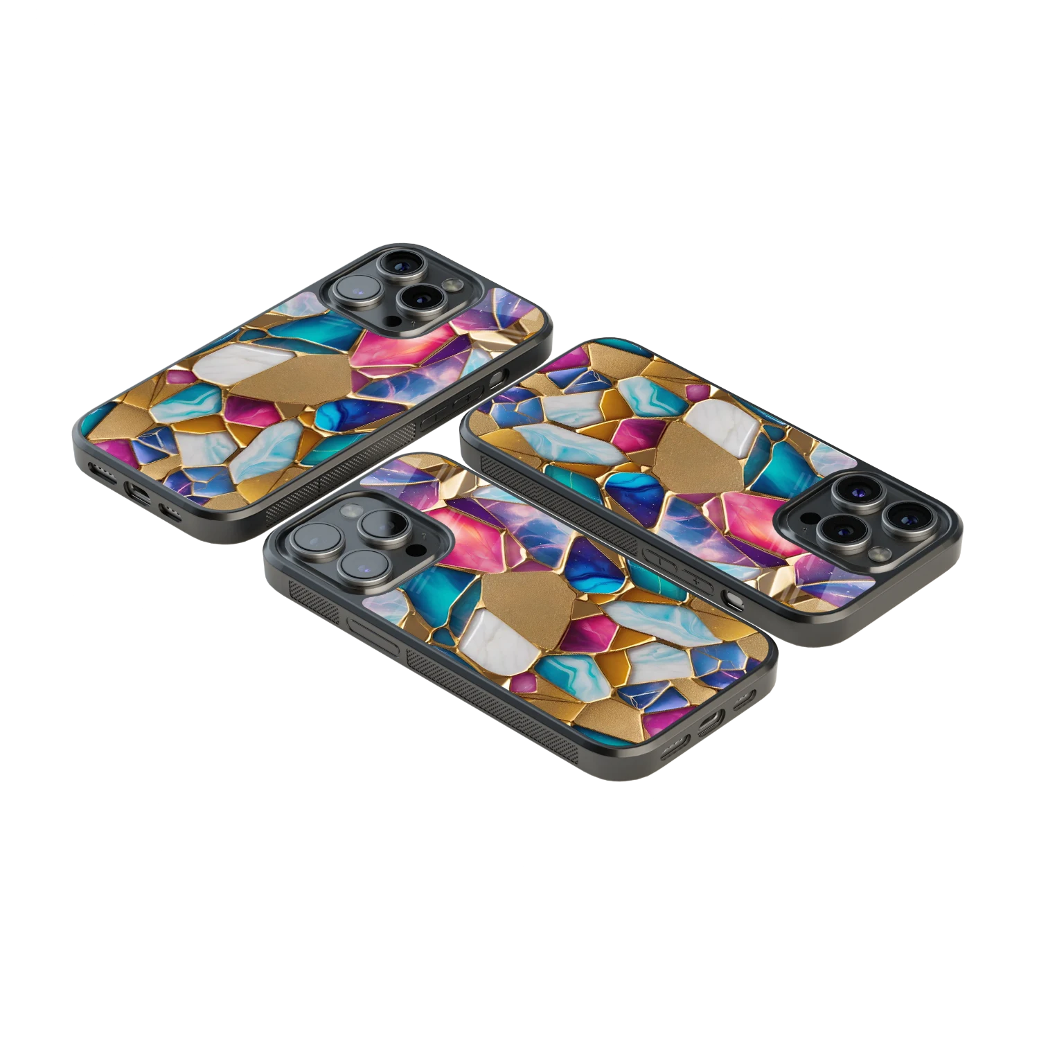 Luxury Glass Back Mobile Cover for iPhone, Samsung Galaxy, OnePlus, Pixel, Redmi & More