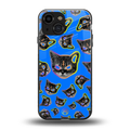 psychedelic paws back phone cover | glass case for iphone 13 mini
