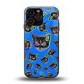 psychedelic paws back phone cover | glass case for iphone 13 pro max