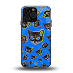 psychedelic paws back phone cover | glass case for iphone 13 pro max