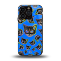 psychedelic paws back phone cover | glass case for iphone 13 pro