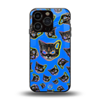 psychedelic paws back phone cover | glass case for iphone 13 pro