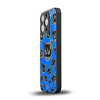 psychedelic paws back phone cover | glass case for iphone 13 pro