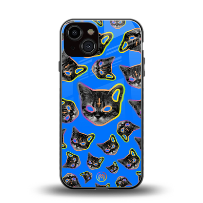 psychedelic paws back phone cover | glass case for iphone 13