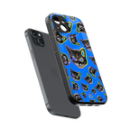 psychedelic paws back phone cover | glass case for iphone 14 plus