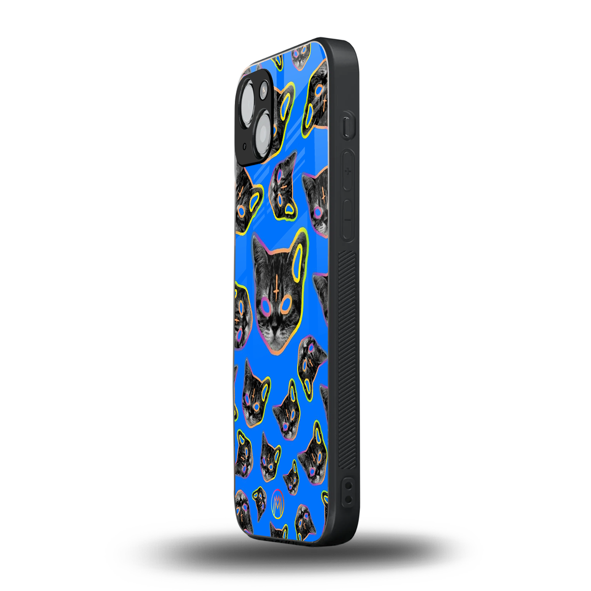 psychedelic paws back phone cover | glass case for iphone 14 plus