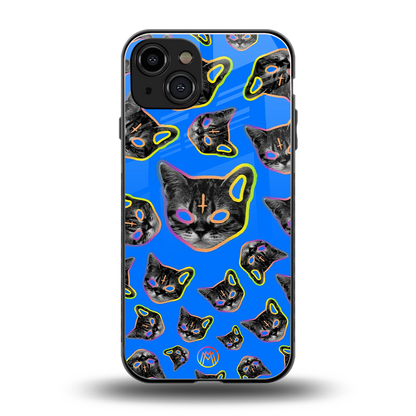 psychedelic paws back phone cover | glass case for iphone 15