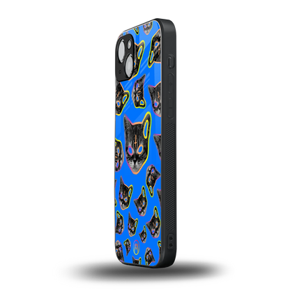 psychedelic paws back phone cover | glass case for iphone 15