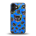 psychedelic paws back phone cover | glass case for iphone 16 plus