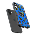 psychedelic paws back phone cover | glass case for iphone 16 plus