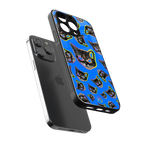 psychedelic paws back phone cover | glass case for iphone 16 pro max