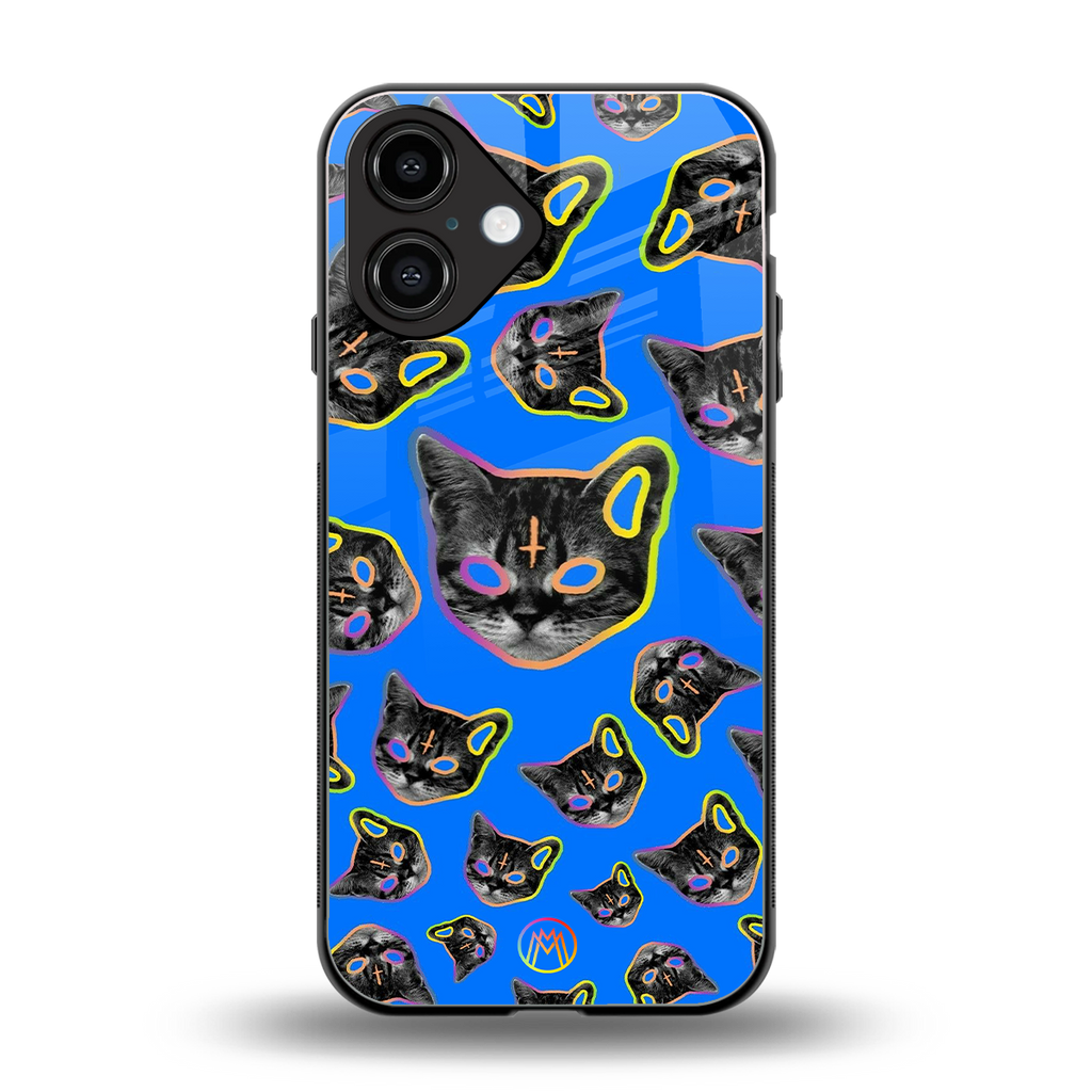 psychedelic paws back phone cover | glass case for iphone 16