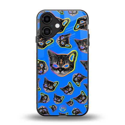 psychedelic paws back phone cover | glass case for iphone 16