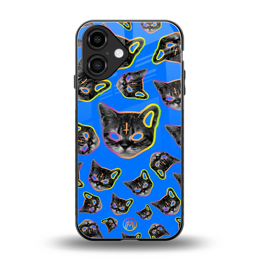 psychedelic paws back phone cover | glass case for iphone 16