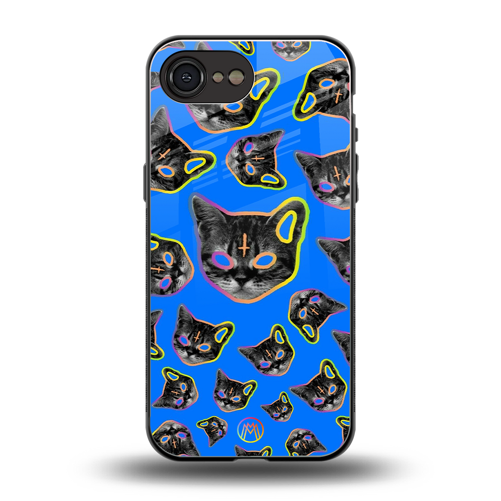 psychedelic paws back phone cover | glass case for iphone 16e