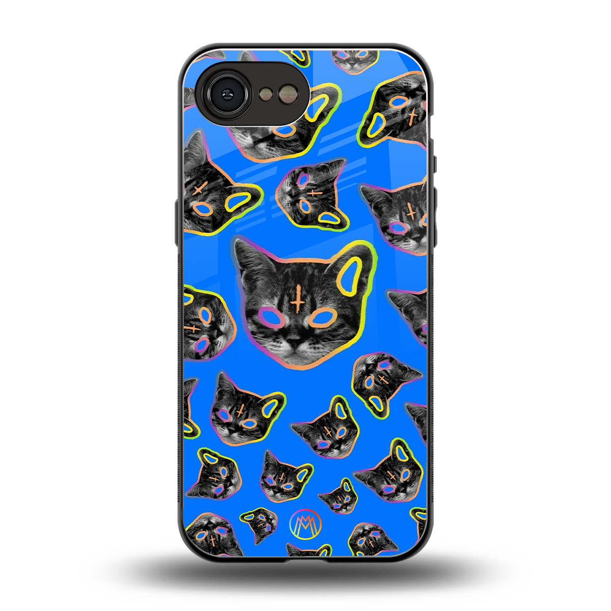 psychedelic paws back phone cover | glass case for iphone 16e
