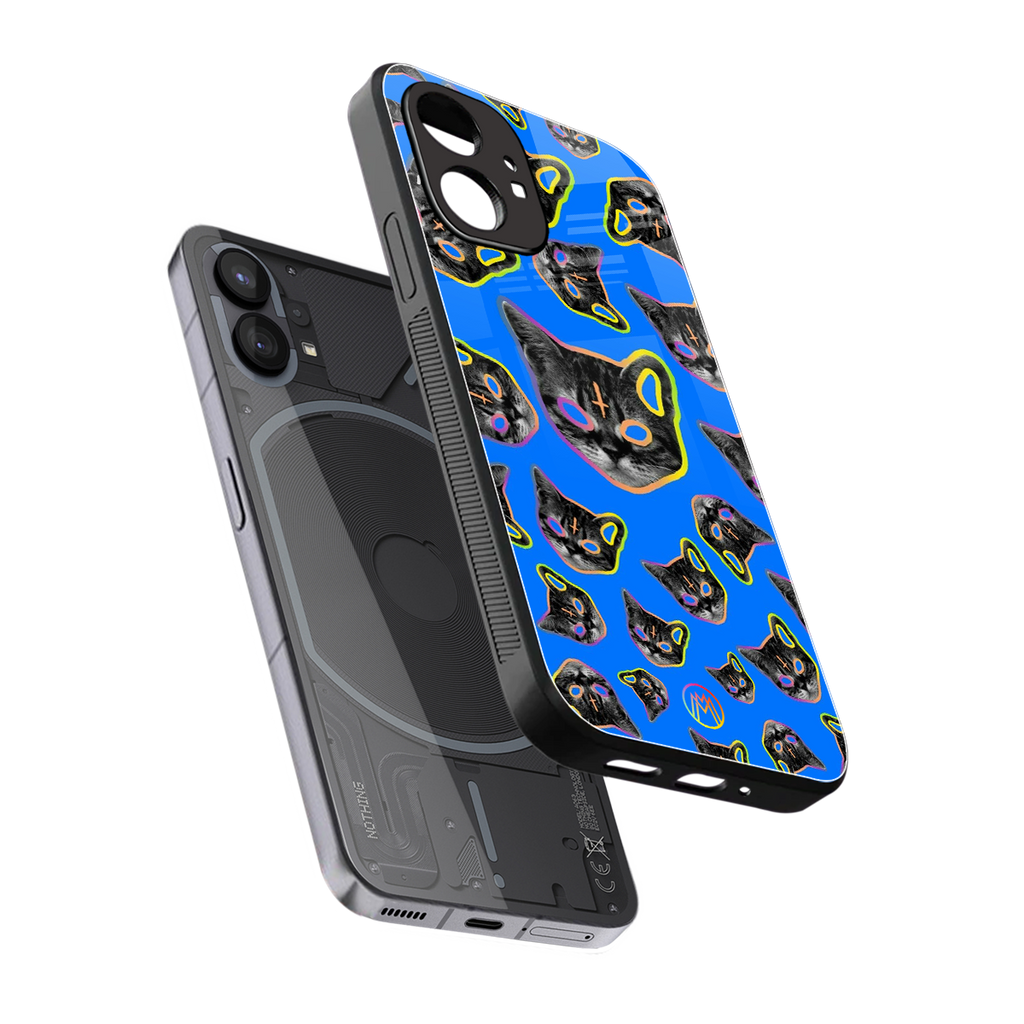 psychedelic paws back phone cover | glass case for nothing phone 1
