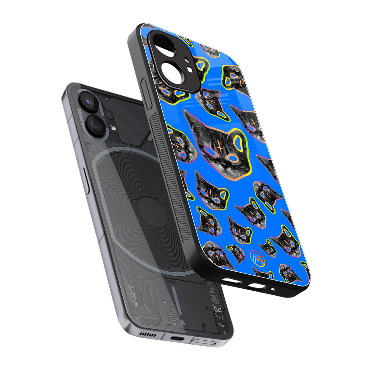 psychedelic paws back phone cover | glass case for nothing phone 1