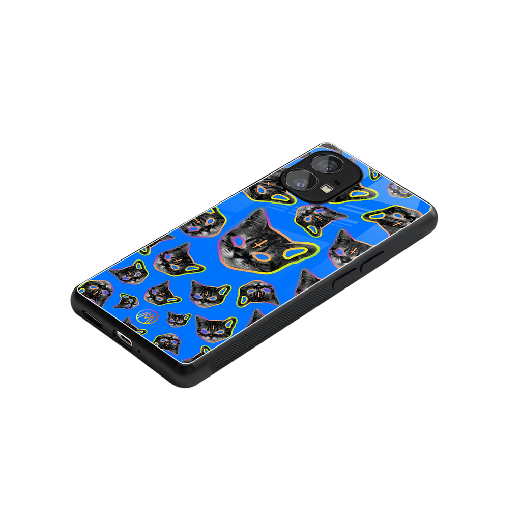 psychedelic paws back phone cover | glass case for nothing phone 1