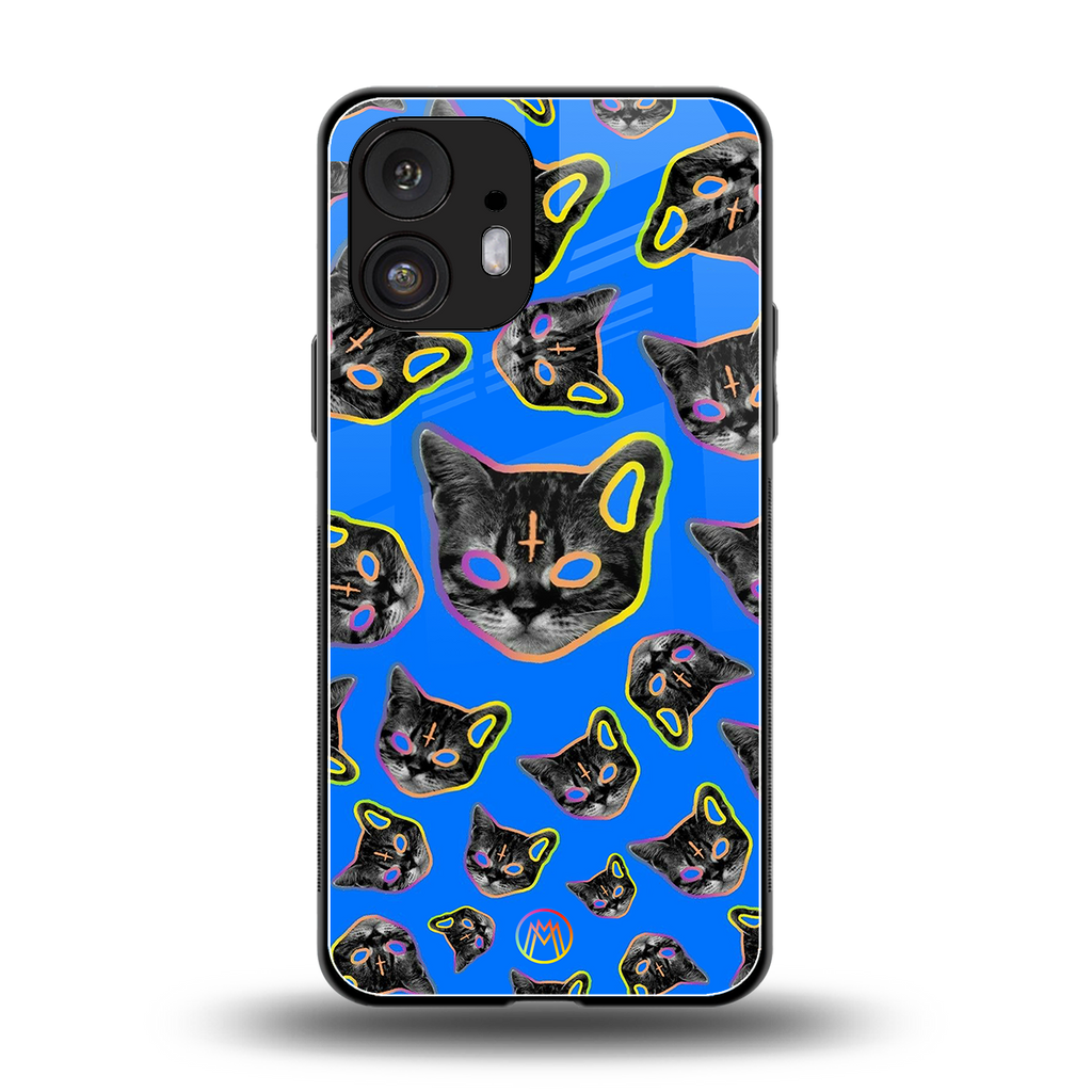 psychedelic paws back phone cover | glass case for nothing phone 2