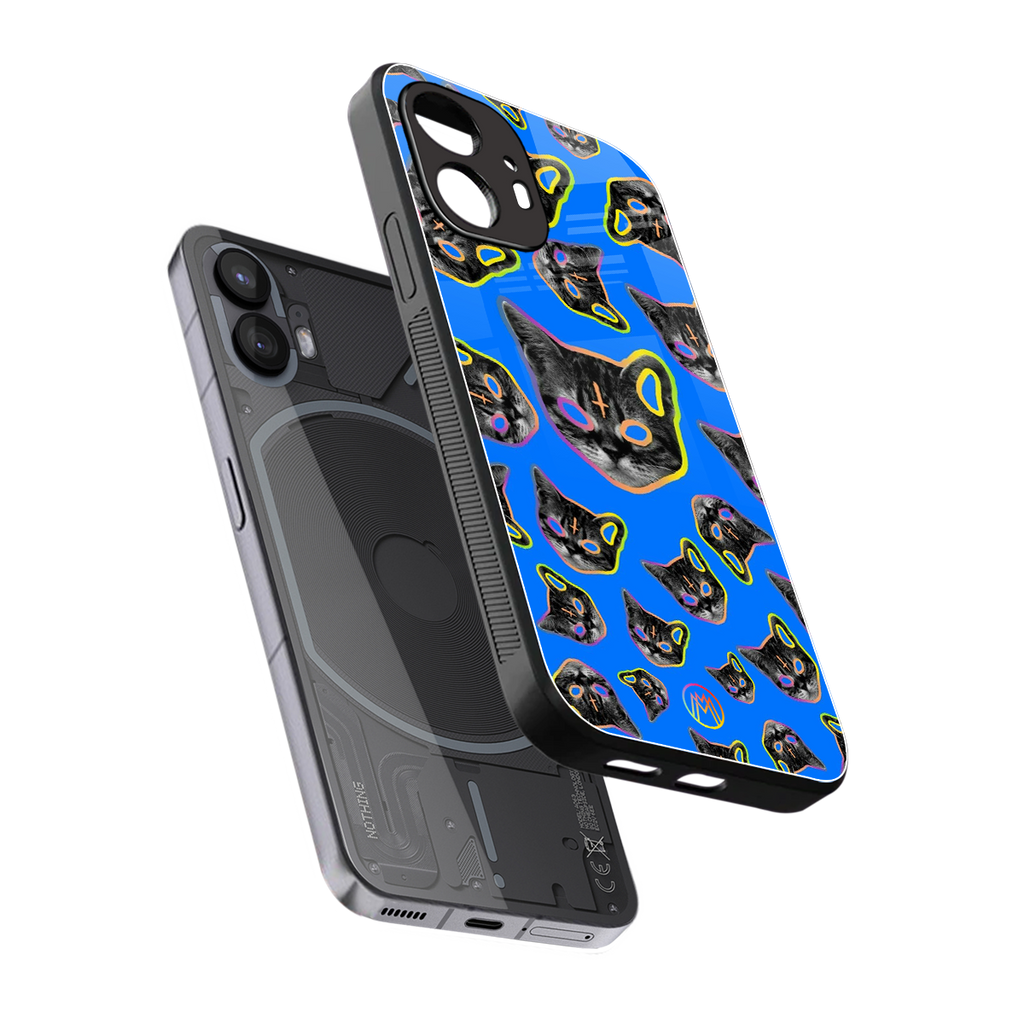 psychedelic paws back phone cover | glass case for nothing phone 2
