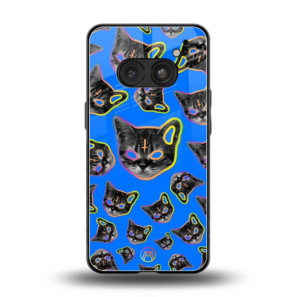 psychedelic paws back phone cover | glass case for nothing phone 2a