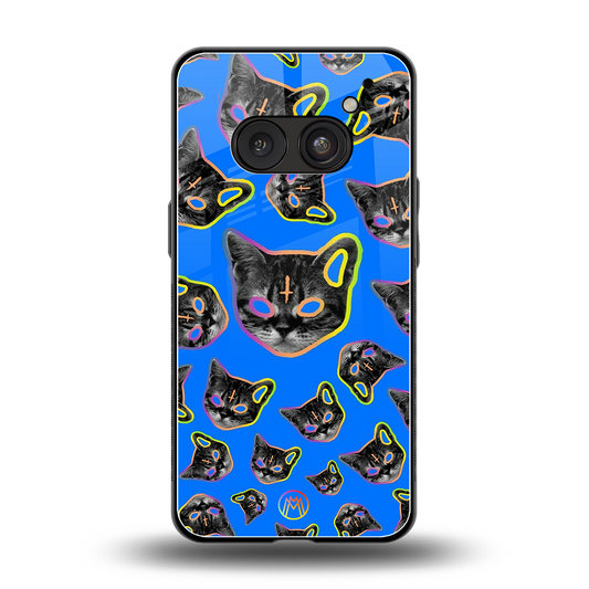 psychedelic paws back phone cover | glass case for nothing phone 2a