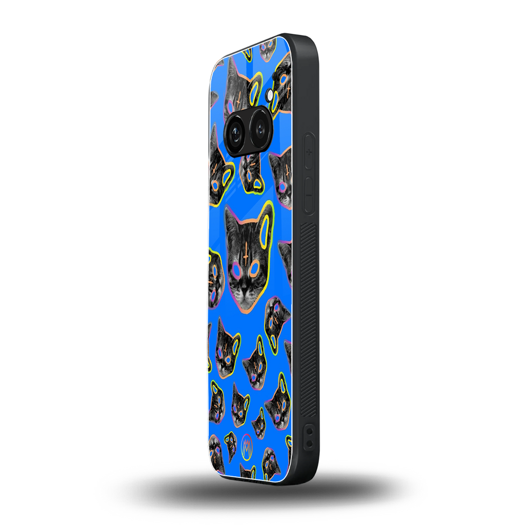 psychedelic paws back phone cover | glass case for nothing phone 2a