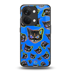 psychedelic paws back phone cover | glass case for oneplus nord 3