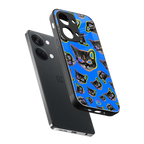 psychedelic paws back phone cover | glass case for oneplus nord 3