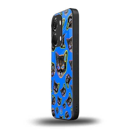 psychedelic paws back phone cover | glass case for oneplus nord 3