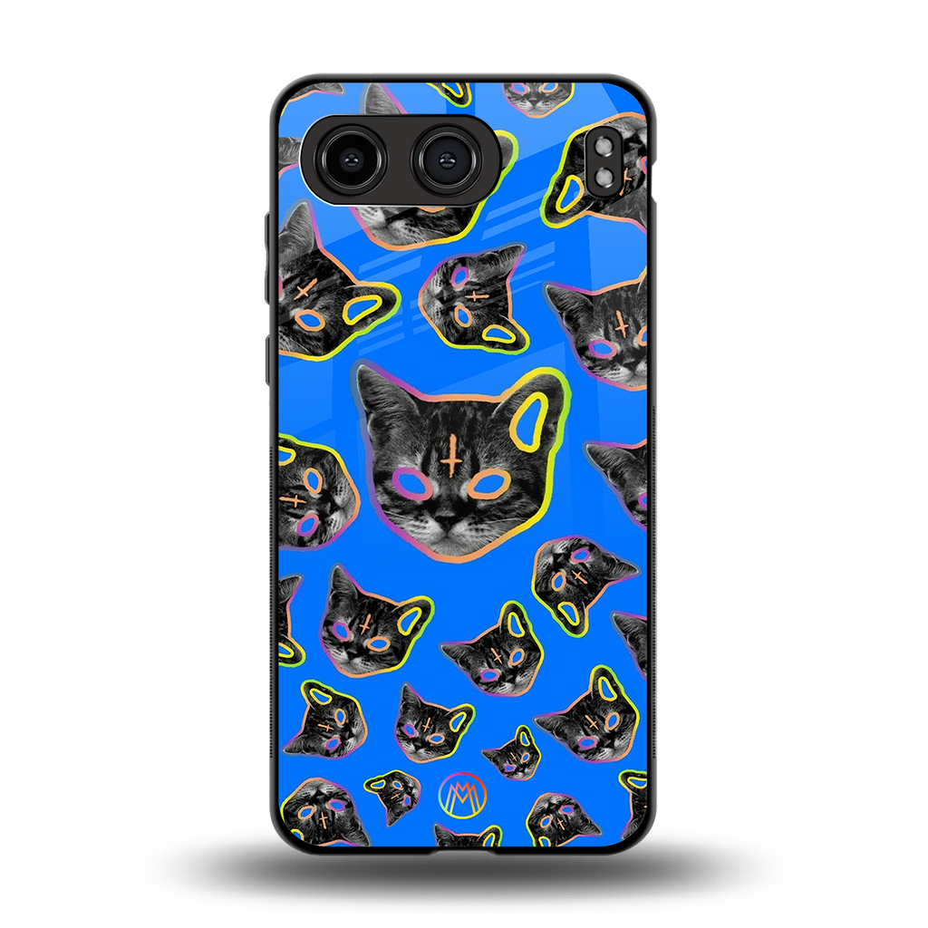 psychedelic paws back phone cover | glass case for oneplus nord 4
