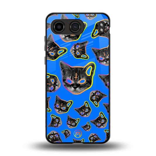 psychedelic paws back phone cover | glass case for oneplus nord 4
