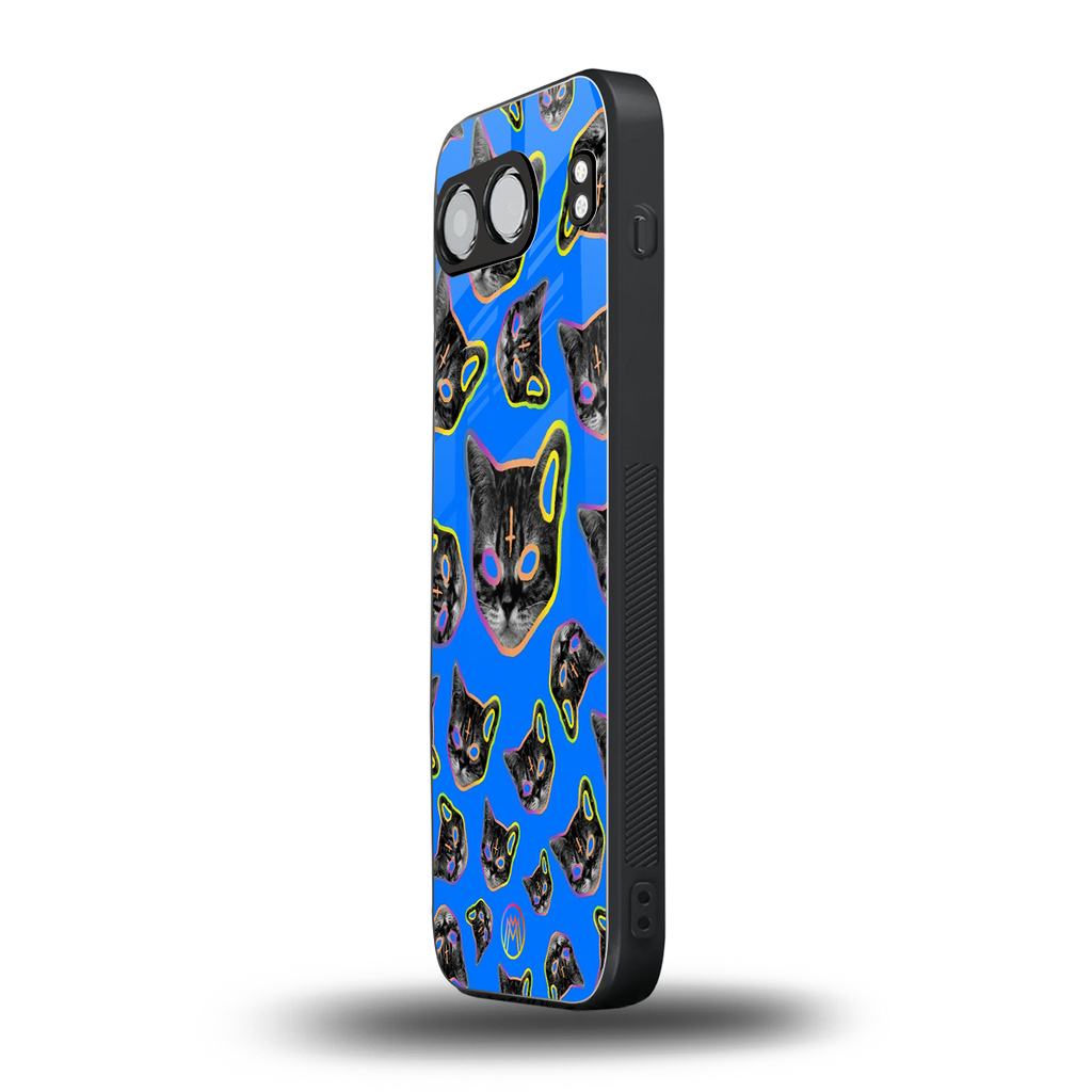 psychedelic paws back phone cover | glass case for oneplus nord 4