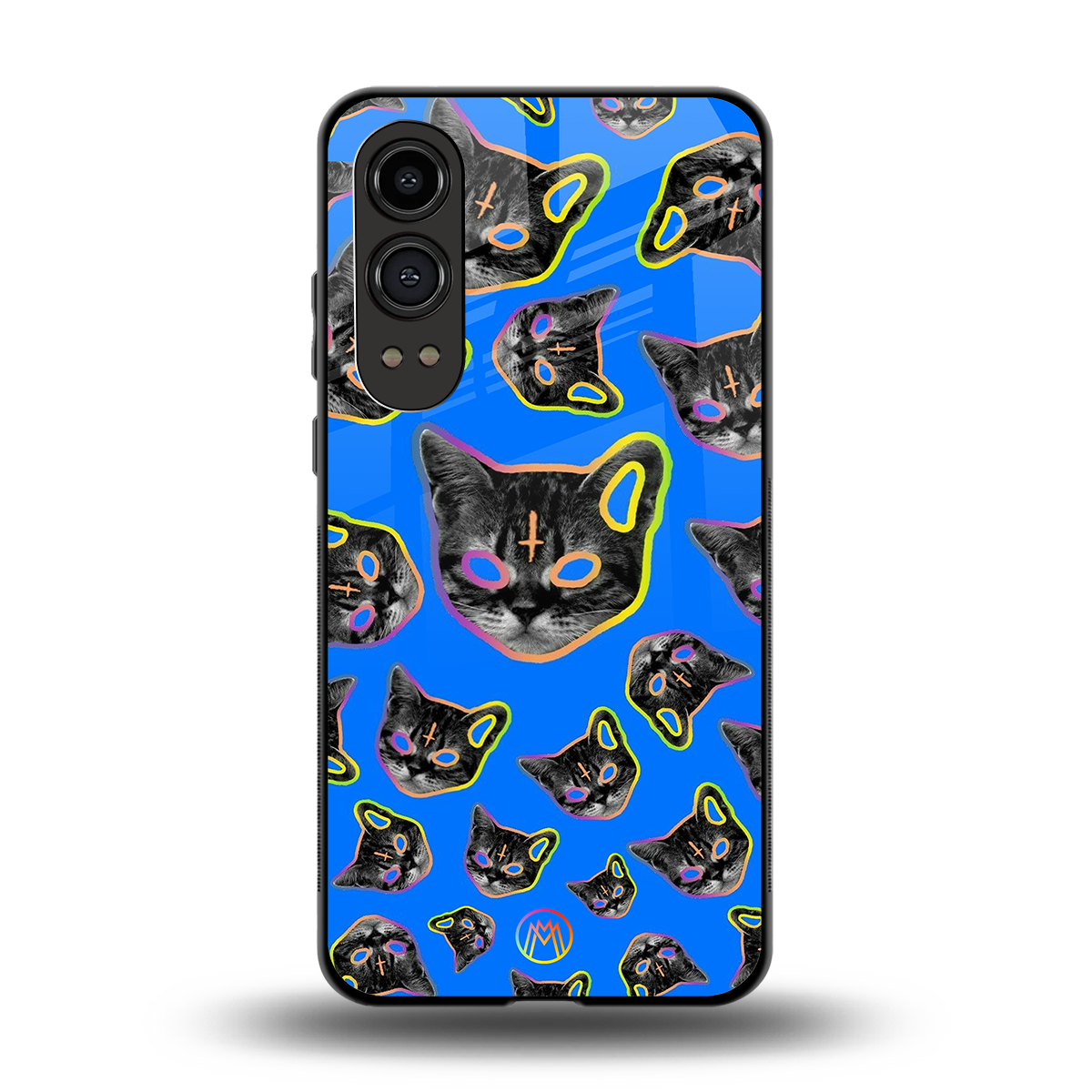 psychedelic paws back phone cover | glass case for oneplus nord ce 4 lite