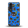 psychedelic paws back phone cover | glass case for oneplus nord ce 4