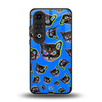 psychedelic paws back phone cover | glass case for oneplus nord ce 4