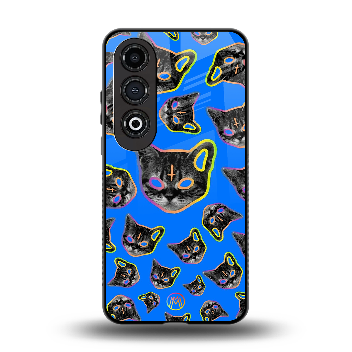 psychedelic paws back phone cover | glass case for oneplus nord ce 4