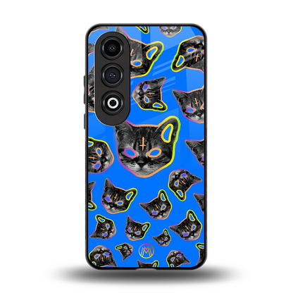 psychedelic paws back phone cover | glass case for oneplus nord ce 4